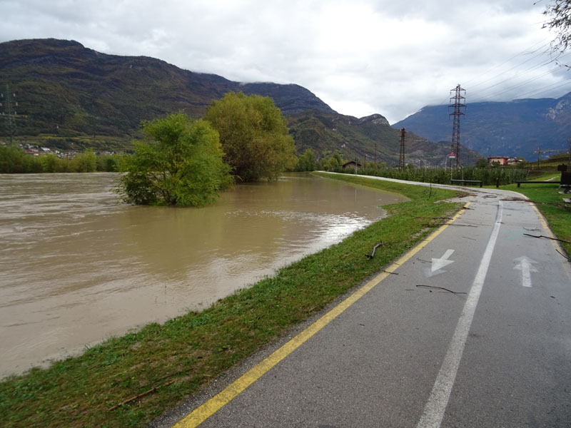 il Fiume Adige.....che si ritira......